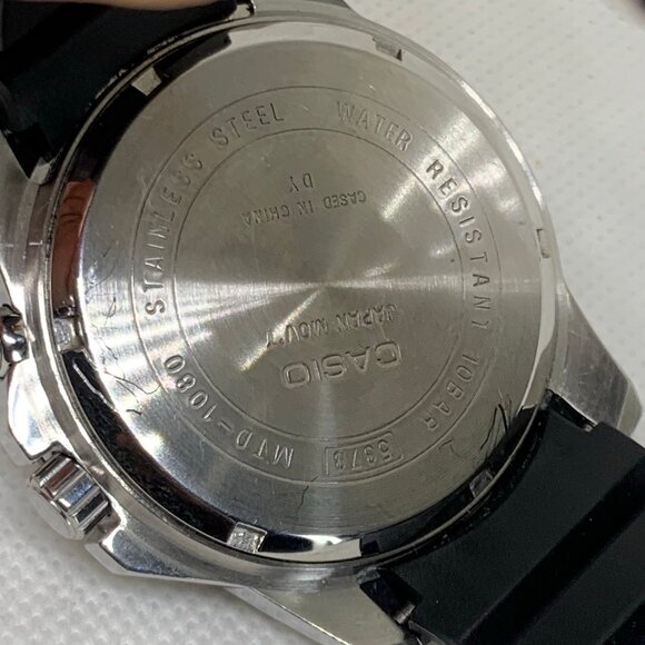 Casio Illuminator MTD-1080 Mens Watch day/date 5373 45mm rotating bezel running - Picture 8 of 8